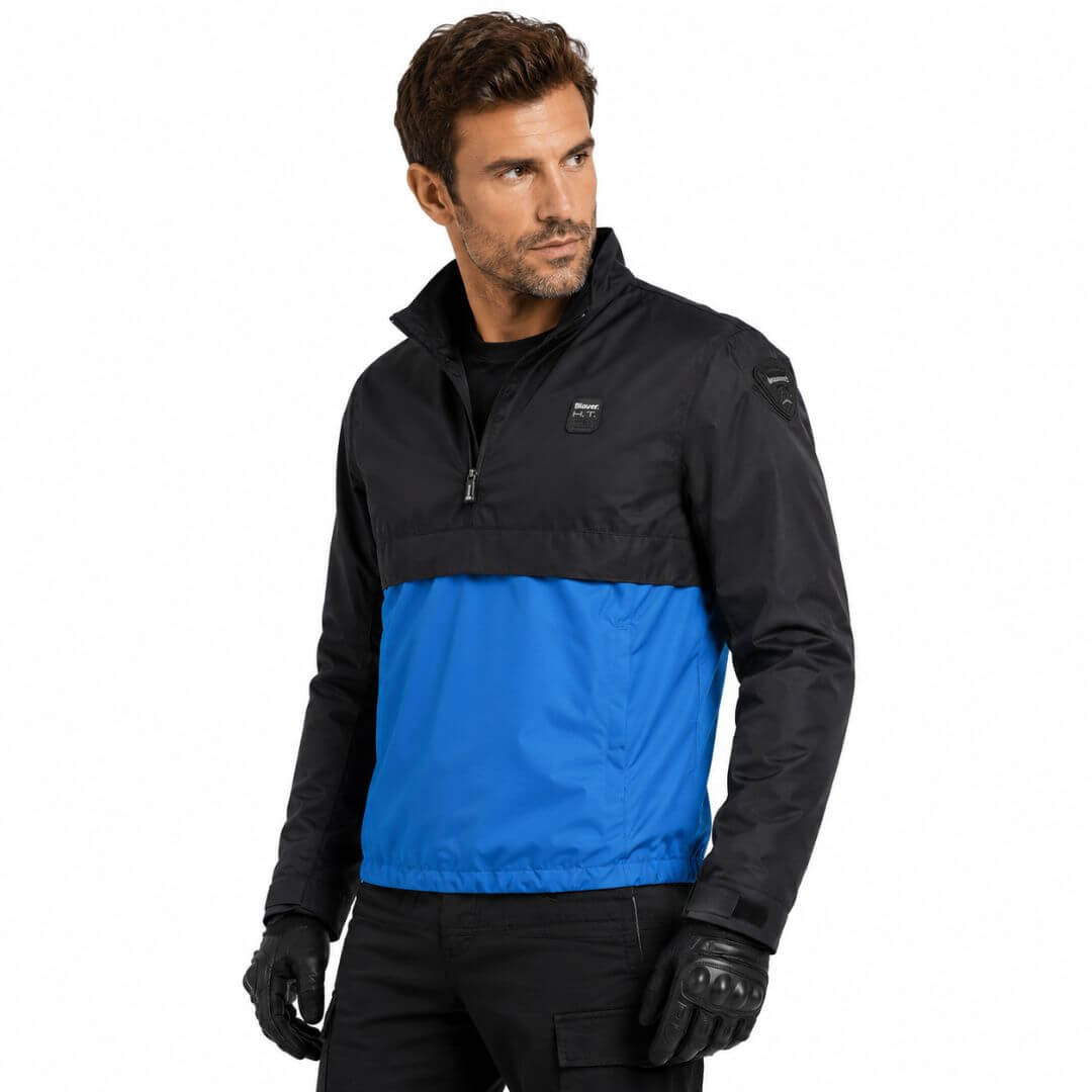 CHAQUETA SPRING PULLMAN BLUE-BLACK- BLAUER L