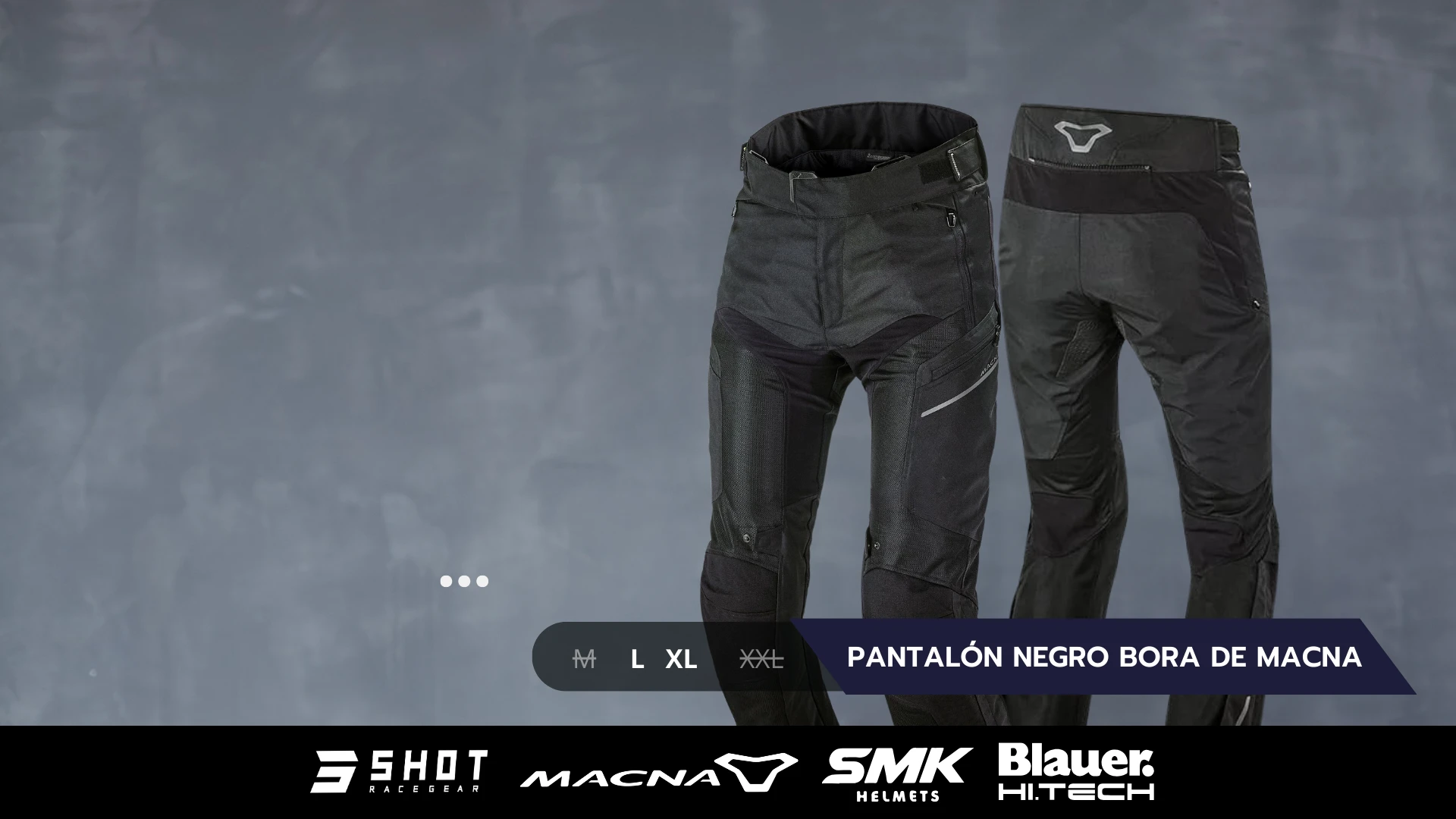 Pantalón Negro Bora de Macna