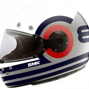 CASCO SMK RETRO RANKO GLOSS GREY BLUE/RED XL