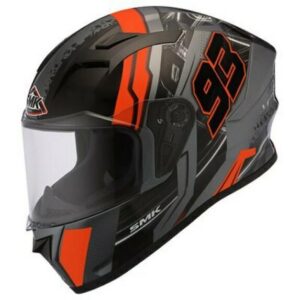 CASCO STELLAR SWANK MATT GREY - ORANGE/BLACK SMK XL