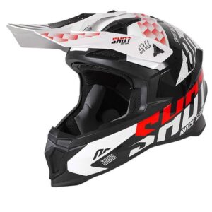 CASCO SHOT RACE LITE RUSH BLACK RED GLOSSY Talla MD