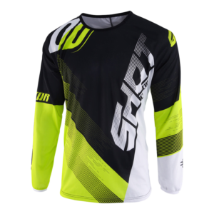 JERSEY KID ULTIMATE BLACK NEON YELLOW SHOT RACE Talla 12/13