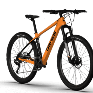 BICICLETA BENELLI MTB DE CARBON NARANJA CON NEGRO L