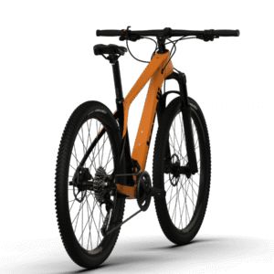 BICICLETA BENELLI MTB DE CARBON NARANJA CON NEGRO L