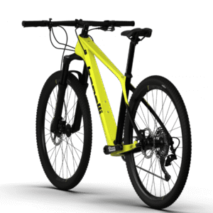 BICICLETA BENELLI MTB DE CARBON AMARILLO CON NEGRO L