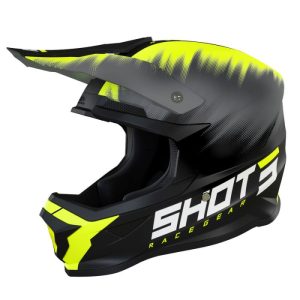 Casco Niño Furious Versus Neon Yellow Glossy