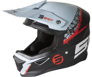 CASCO FURIOUS STORM BLACK GREY RED MATT LG SHOT RACE
