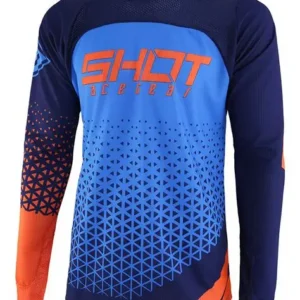 JERSEY DELTA BLUE NEON ORANGE MD SHOT RACE