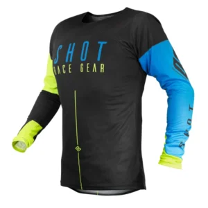 Jersey Shot Race Alpha Blue Neon Yellow