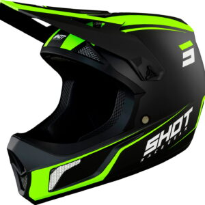 CASCO ROGUE UNITED BLACK NEON YELLOW MATT LG SHOT RACE