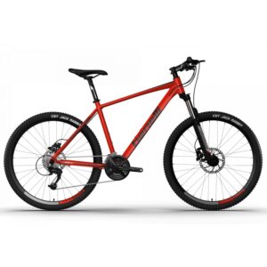 BICICLETA BENELLI PRO MTB DE CARBON ROJO CON NEGRO ARO 29 L