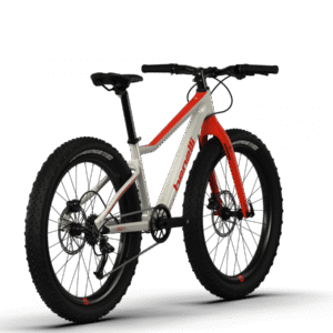 BICICLETA BENELLI MTB DE CARBON BLANCO CON ROJO TU