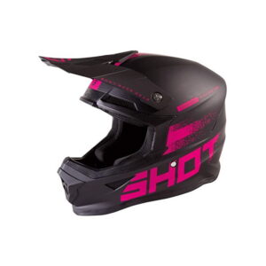 CASCO FURIOUS RAW 2.0 BLACK FUSHIA MATT LG SHOT RACE