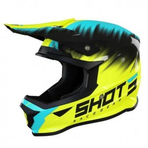 CASCO FURIOUS KID VERSUS NEON YELL/TURQU GLOSSY YL SHOT RACE
