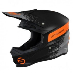 Casco Furious Roll Black Orange Matt