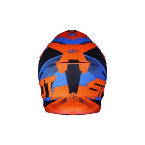 Casco Shot Furious Ultimate Blue Neon Orange Mat
