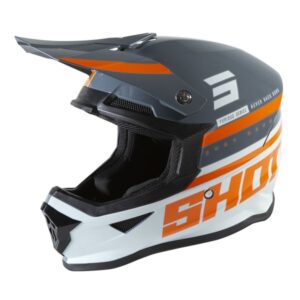 Casco Shot Race Furious Shining Grey Glossy
