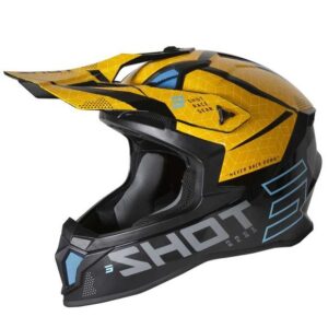 Casco Shot Race Lite Core Black Yellow Glossy