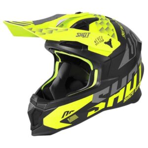 Casco Lite Rush Neon Yellow Grey Matt