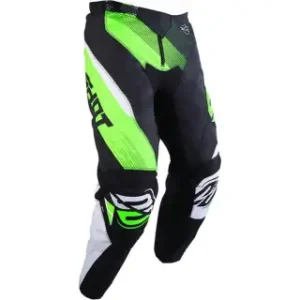 Pantalón Shot Race Niño Ultimate Black Neon Green