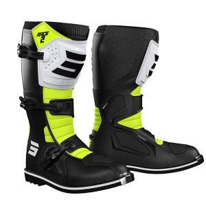 Botas 2 Kid Black White Neon Yellow