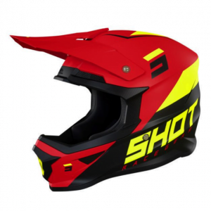 Casco Furious Chase Red Neon Yellow Matt