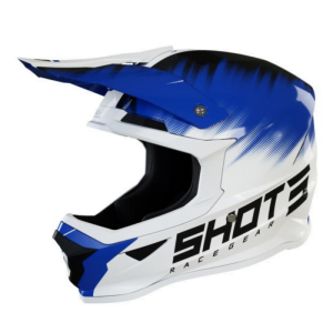 Casco Niño Furious Versus White Blue Glossy