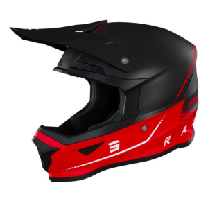 Casco Furious Raw 3.0 Black Red Matt