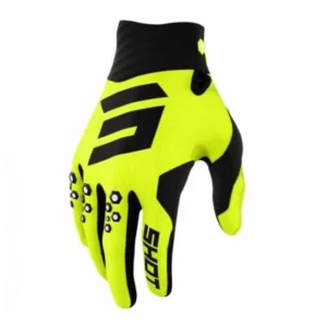 GUANTES SHOT RACE CONTACT NEON YELLOW Talla 8