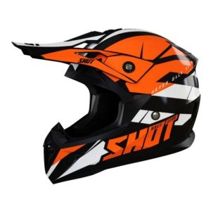 Casco Pulse Revenge Black Orange White Glossy