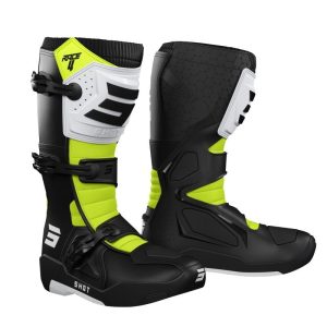 Botas 4 Black White Neon Yellow